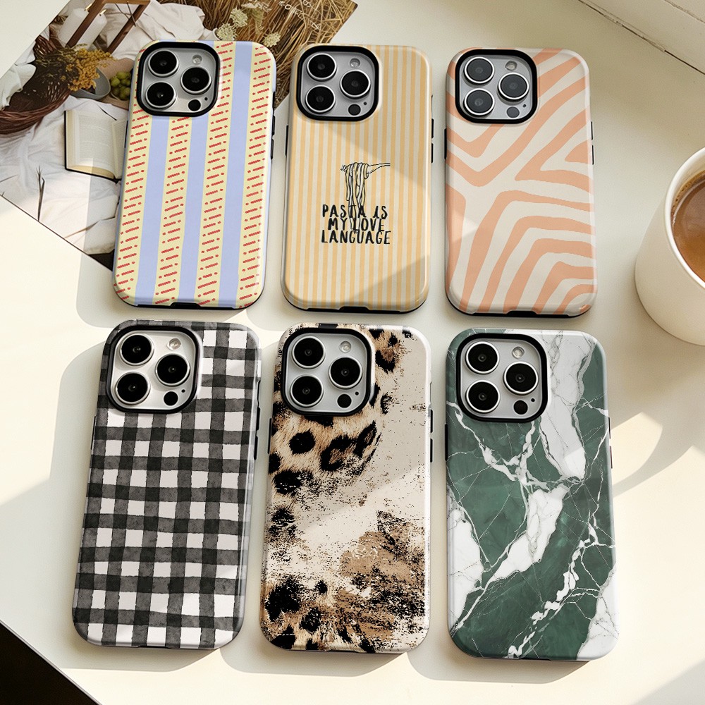 Google Pixel 9 Pro - Clmj Striped Leopard Print Phone Case