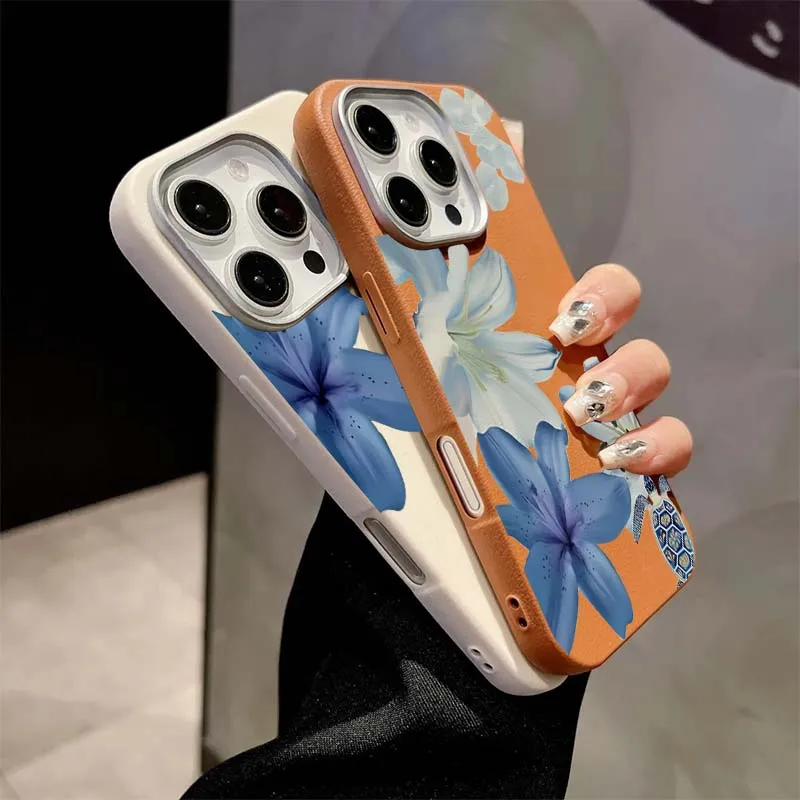 Elegant Blue Lily Fashion Patt - Xiaomi Redmi Note 14 review and price