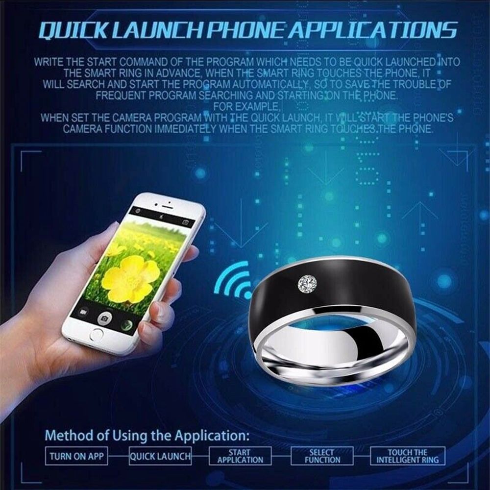 Fashion Multifunctional Techno - Smart Ring Nfc Pay review and price